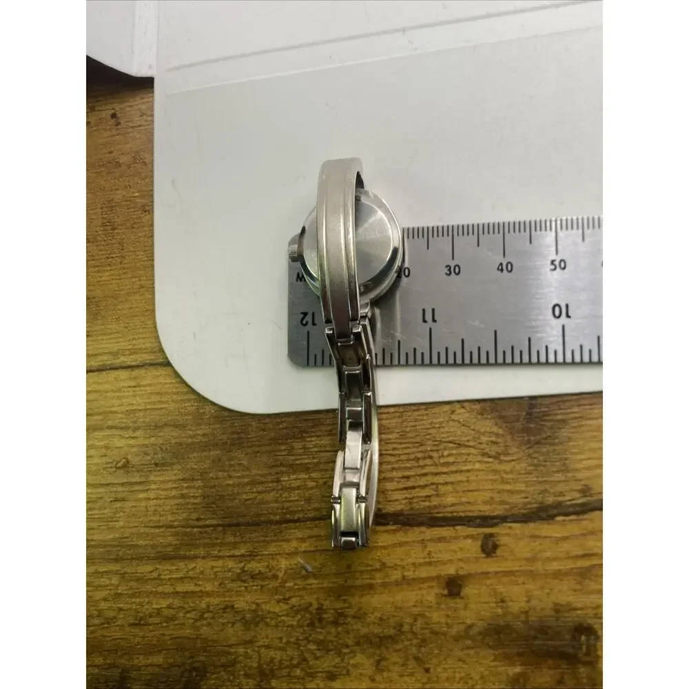 Sevil Womens Cuff Bangle Silver Watch Works New Battery